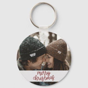 Porte-clés Joyeux Noël hiver couple