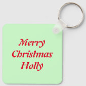 Porte-clés Joyeux Noël Holly Custom (Dos)