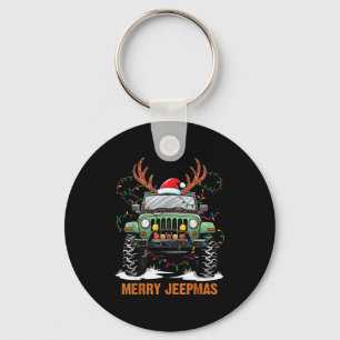 Porte-clés Joyeux Noël Jeepmas Xmas Santa Renne Hommes Bo