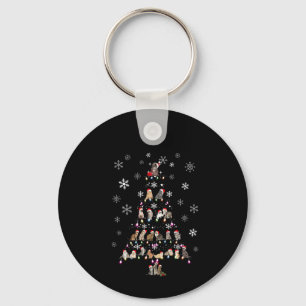 Porte-clés Joyeux Noël Joli sapin de Noël en chats