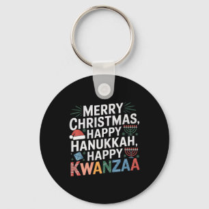 Porte-clés Joyeux Noël Joyeux Hanoukka Joyeux Kwanzaa 14