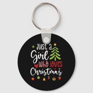 Porte-clés Joyeux Noël Juste Une Fille Qui Aime Noël Tr