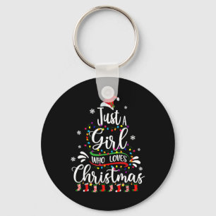 Porte-clés Joyeux Noël Juste Une Fille Qui Aime Noël Tr