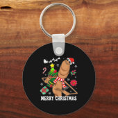 Porte-clés Joyeux Noël Marcus The Worm Drôle Dérangé Mème (Recto)
