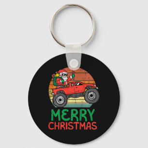 Porte-clés Joyeux Noël Père Noël Monster Truck Xmas Pj T