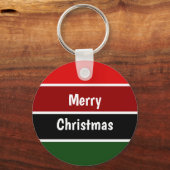 Porte-clés Joyeux Noël Rouge Et Vert (Recto)