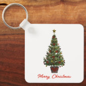 Porte-clés Joyeux Noël. Sapin de Noël (Recto)