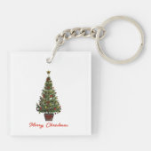 Porte-clés Joyeux Noël. Sapin de Noël (Dos)