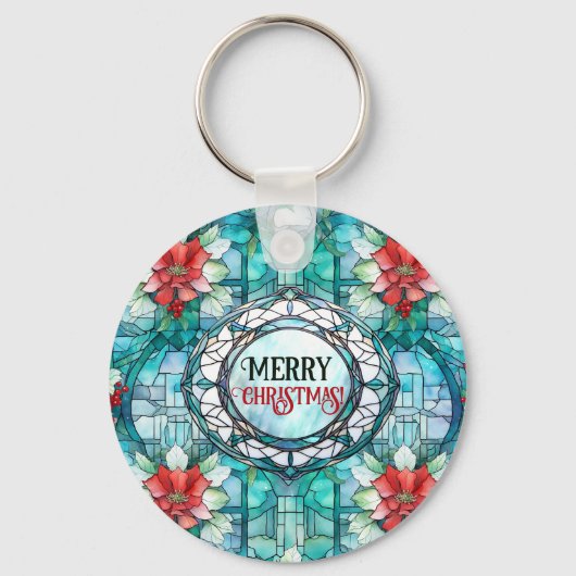 Porte-clés "Joyeux Noël !" Slogan modifiable (Recto)