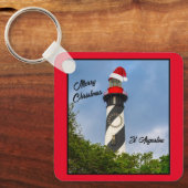 Porte-clés Joyeux Noël St Augustine Florida Lighthouse (Recto)