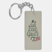 Porte-clés Joyeux Noël Stethoscope CNA Travailleur Médicale (Devant gauche)