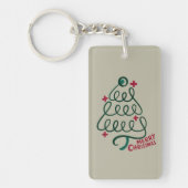 Porte-clés Joyeux Noël Stethoscope CNA Travailleur Médicale (Devant)