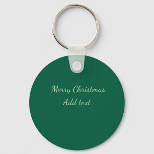Porte-clés Joyeux Noël vert plaine solo arrière - plan vacanc