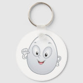 Porte-clés Joyeux Oeuf Avec Un Visage (Recto)