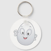 Porte-clés Joyeux Oeuf Avec Un Visage (Verso)