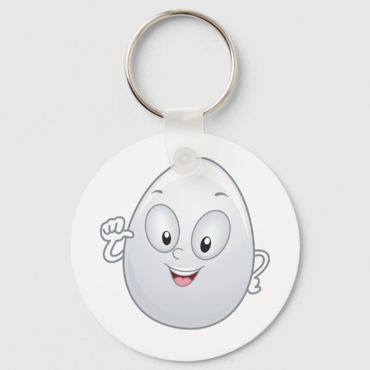 Porte-clés Joyeux Oeuf Avec Un Visage (Verso)