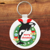 Porte-clés joyeux orque de noël (Recto)
