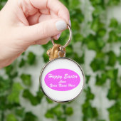 Porte-clés Joyeux Pâques, Amour, Ton Nom. Ici... (Main)
