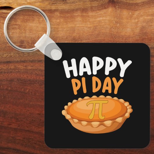 Porte-clés Joyeux Pi Day Pie Mathématiques Math arc-en-ciel (Recto)