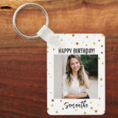 Porte-clés Joyeux Porte - clé d'anniversaire, Nom personnalis (Recto)