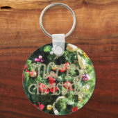 Porte-clés Joyeux Porte - clé de Noël décoré (Recto)