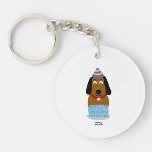 Porte-clés Joyeux Porte - clé de ronde de la Coupe d'annivers