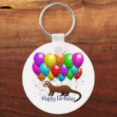 Porte-clés Joyeux Porte - clé Ferret d'anniversaire (Recto)