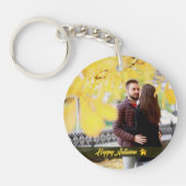 Porte-clés Joyeux Porte - clé photo de couple d'automne (Devant)