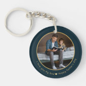 Porte-clés Joyeux porte - clé photo de Fête des pères (Devant)