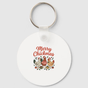 Porte-clés Joyeux Pouletmas Poulet Noël