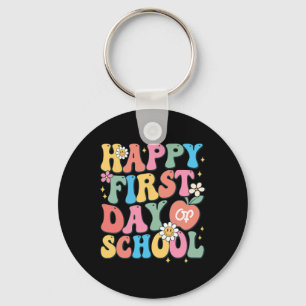 Porte-clés Joyeux premier jour de l'école enseignant garçons 