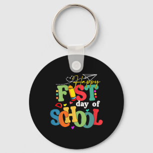 Porte-clés Joyeux Premier Jour De L'École Retour À L'École En