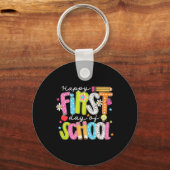 Porte-clés Joyeux premier jour d'école (Recto)