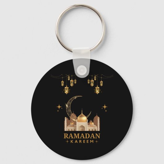Porte-clés Joyeux Ramadan Kareem - Aïd Moubarak Salutations (Recto)