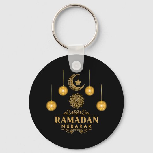 Porte-clés Joyeux Ramadan Kareem Et Aïd Moubarak 2023 Fête (Recto)