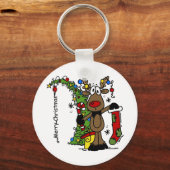 Porte-clés Joyeux rennes de Noël (Recto)