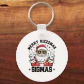 Porte-clés Joyeux Rizz Mas Sigmas Funny Père Noël (Recto)