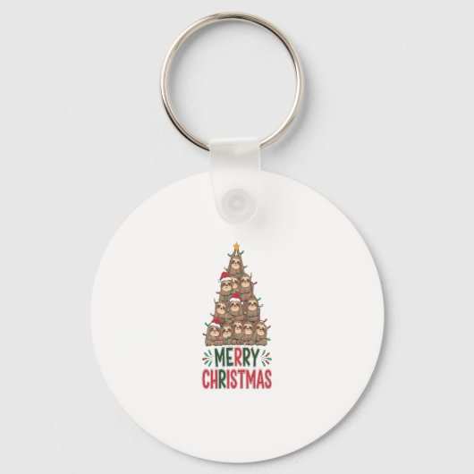 Porte-clés Joyeux sapin de Noël (Recto)