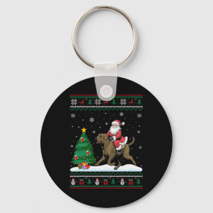 Porte-clés Joyeux sapin de Noël illuminent Noël Père Noël équ