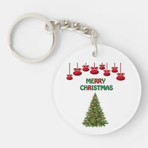 Porte-clés Joyeux sapin de Noël présente Festive Festive