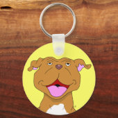 Porte-clés Joyeux Smiling Pit Bull Porte - clé (Recto)