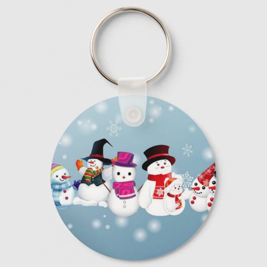 Porte-clés Joyeux Snowmen (Recto)