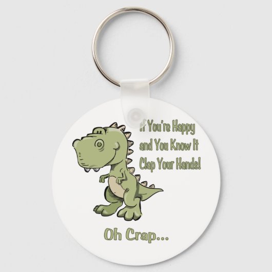 Porte-clés Joyeux T-Rex (Recto)
