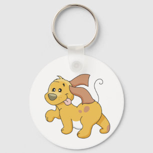 Porte-clés Joyeux T-shirts et cadeaux de Chien Brown