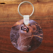 Porte-clés Joyeux Tau, Lion Cub souriant (Recto)