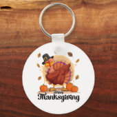 Porte-clés Joyeux Thanksgiving (Recto)