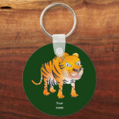 Porte-clés Joyeux tigre de dessin animé (Recto)