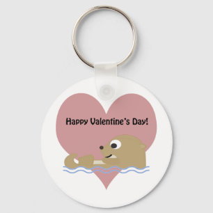 Porte-clés Joyeux Valentines Day Otter