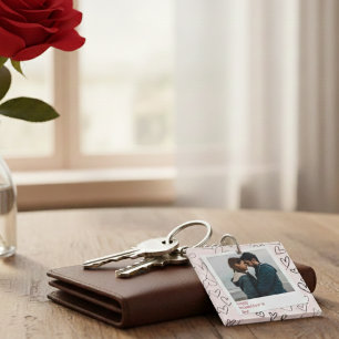 Porte-clés Joyeux Valentines Jour Moderne Design Romantique P