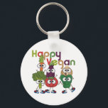 Porte-clés Joyeux Vegan<br><div class="desc">Si vous êtes végétalien et que vous aimez les modèles mignons, vous allez rire de nos T-shirts, tasses, magnets, cartes, autocollants, sacs fourre-tout, porte - clés, mousepads, sweat - shirts à capuche, gardiens et autres vêtements végétaliens avec des légumes stupides aux grands yeux, y compris une carotte, un brocoli, un...</div>